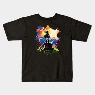 Timeless Gaming Adventure: Whimsical Art Prints Featuring Classic Games for Nostalgic Gamers! Kids T-Shirt